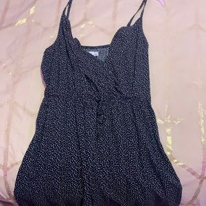 hollister black and white dress
